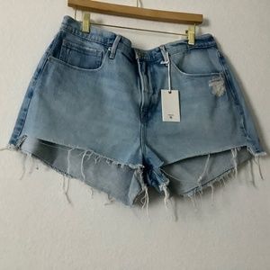 New Good American Blue Shorts Size 12 (12/31)
